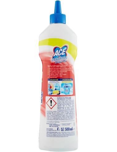 ace igiene casa crema gel 500ml - protezione per la casa con candeggina: tuttocasashop.it: pulizia e cura della casa