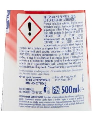 ace igiene casa crema gel 500ml - protezione per la casa con candeggina: tuttocasashop.it: pulizia e cura della casa
