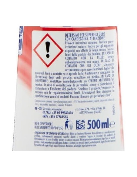 ace igiene casa crema gel 500ml - protezione per la casa con candeggina: tuttocasashop.it: pulizia e cura della casa