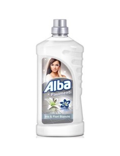 alba pavimenti detergente liquido - 1 litro - iris e fiori bianchi: tuttocasashop.it: pulizia e cura della casa