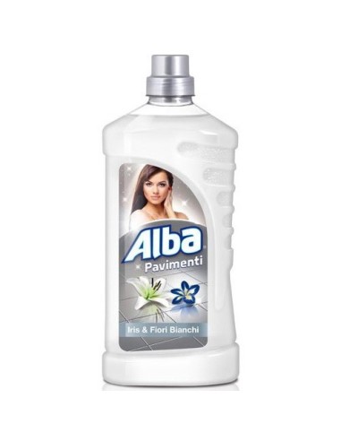 alba pavimenti detergente liquido - 1 litro - iris e fiori bianchi: tuttocasashop.it: pulizia e cura della casa