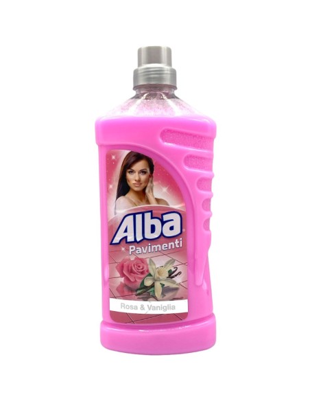 alba pavimenti detergente liquido - 1 litro - rosa e vaniglia: tuttocasashop.it: pulizia e cura della casa