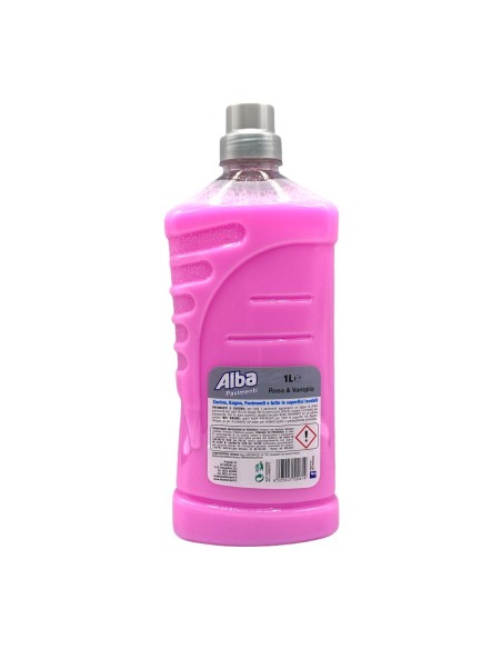 alba pavimenti detergente liquido - 1 litro - rosa e vaniglia: tuttocasashop.it: pulizia e cura della casa