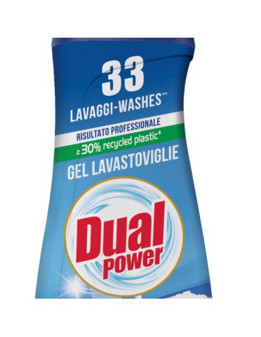 dual power detersivo gel lavastoviglie 660ml 33 lavaggi - bicarbonato salvia: tuttocasashop.it: pulizia e cura della casa