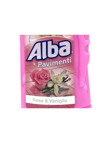 alba pavimenti detergente liquido - 1 litro - rosa e vaniglia: tuttocasashop.it: pulizia e cura della casa