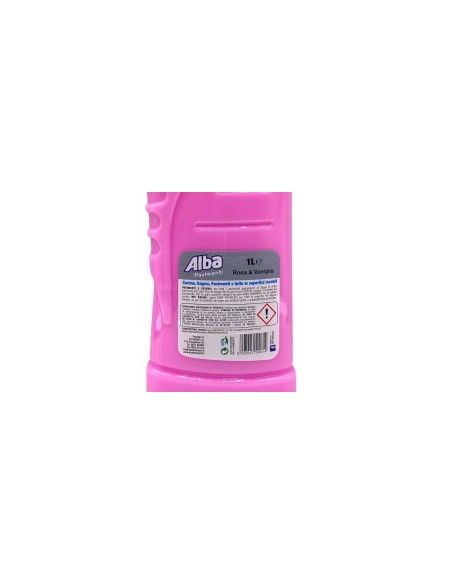 alba pavimenti detergente liquido - 1 litro - rosa e vaniglia: tuttocasashop.it: pulizia e cura della casa