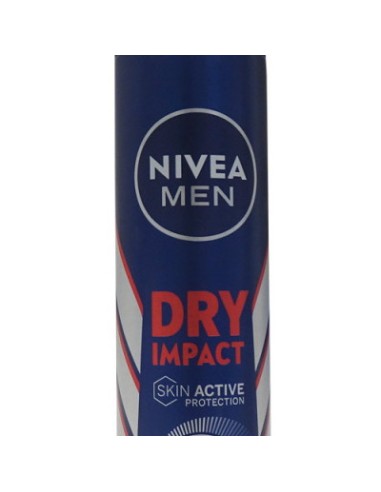 nivea deodorante spray formato maxi 200ml - for men - dry impact active: tuttocasashop.it: igiene e cura della persona