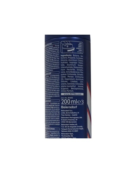 nivea deodorante spray formato maxi 200ml - for men - dry impact active: tuttocasashop.it: igiene e cura della persona