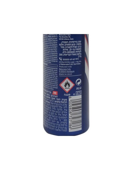 nivea deodorante spray formato maxi 200ml - for men - dry impact active: tuttocasashop.it: igiene e cura della persona