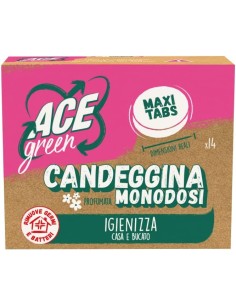 ace green candeggina profumata monodosi 14 tabs - igienizza casa e bucato: tuttocasashop.it: prodotti per bucato e tessuti