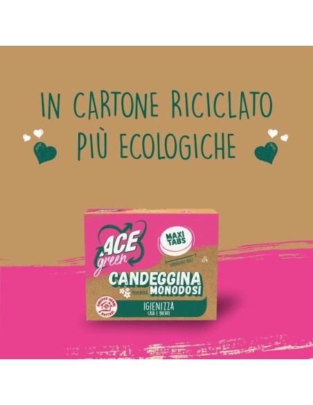 ace green candeggina profumata monodosi 14 tabs - igienizza casa e bucato: tuttocasashop.it: prodotti per bucato e tessuti