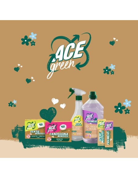 ace green candeggina profumata monodosi 14 tabs - igienizza casa e bucato: tuttocasashop.it: prodotti per bucato e tessuti