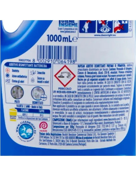 napisan additivo liquido igienizzante bucato - 1 litro - primavera: tuttocasashop.it: prodotti per bucato e tessuti