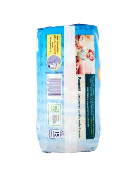 pampers sole e luna pannolini - taglia 5 junior 11-25kg - 15 pezzi: tuttocasashop.it: igiene e cura della persona