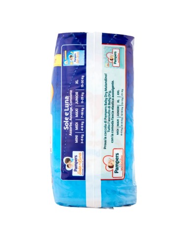 pampers sole e luna pannolini - taglia 5 junior 11-25kg - 15 pezzi: tuttocasashop.it: igiene e cura della persona