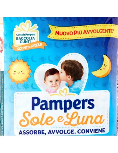 pampers sole e luna pannolini - taglia 5 junior 11-25kg - 15 pezzi: tuttocasashop.it: igiene e cura della persona