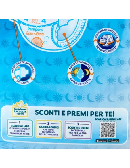 pampers sole e luna pannolini - taglia 5 junior 11-25kg - 15 pezzi: tuttocasashop.it: igiene e cura della persona