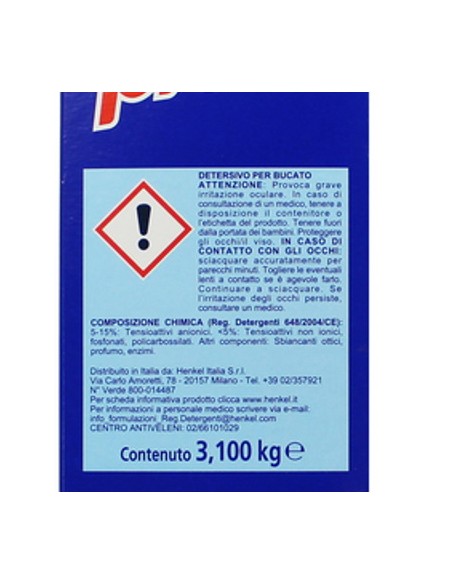 bio presto detersivo lavatrice in polvere fustone - 62 misurini - 3100g: tuttocasashop.it: prodotti per bucato e tessuti