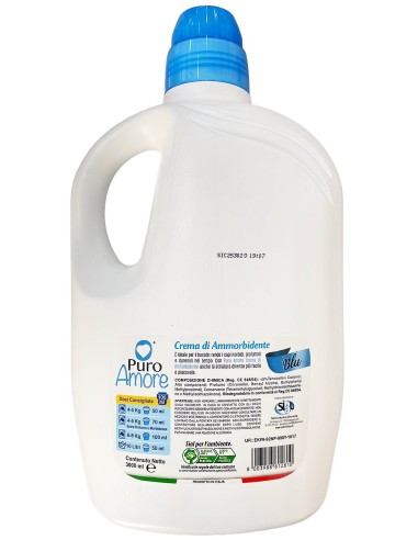 puro amore ammorbidente concentrato - 60 lavaggi - 3 litri - blu: tuttocasashop.it: prodotti per bucato e tessuti
