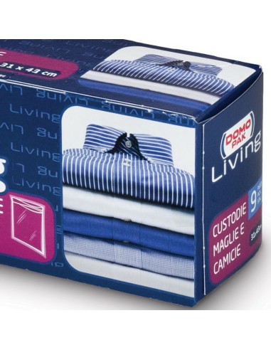 domopak living custodie 31x43cm - 9 pezzi - maglie e camicie: tuttocasashop.it: prodotti per bucato e tessuti