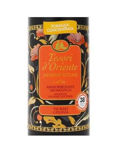 tesori d'oriente ammorbidente - 38 lavaggi 760ml - japanese tsubaki e peonia: tuttocasashop.it: prodotti per bucato e tessuti