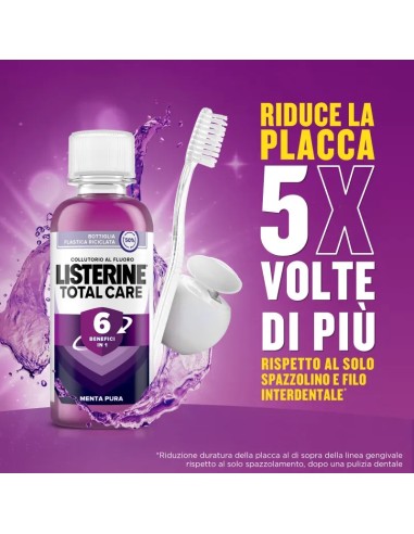 listerine collutorio mini 95ml - total care - formato viaggio - travel size: tuttocasashop.it: igiene e cura della persona