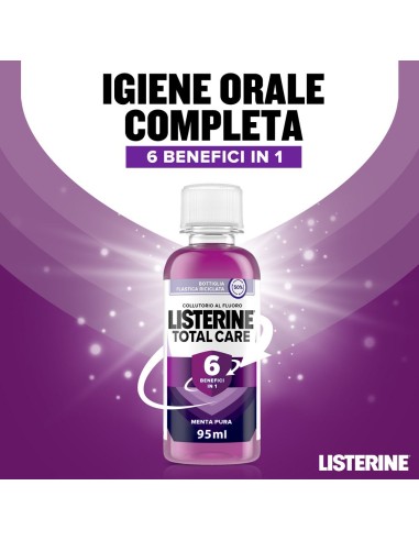listerine collutorio mini 95ml - total care - formato viaggio - travel size: tuttocasashop.it: igiene e cura della persona