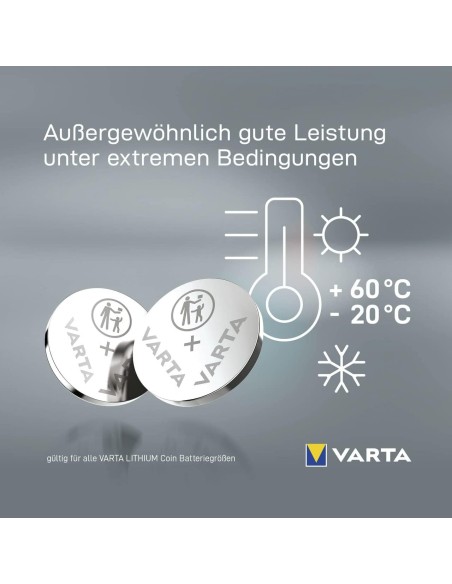 varta 2 pile bottone formato 2032 lithio per telecomadi auto e cancelli: tuttocasashop.it: altro - bazar