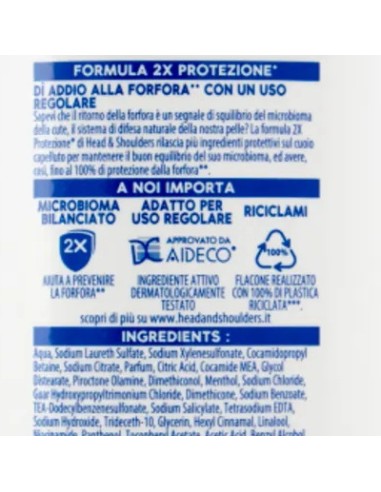 head & shoulders shampoo antiforfora 250ml - menthol fresh - mentolo: tuttocasashop.it: igiene e cura della persona