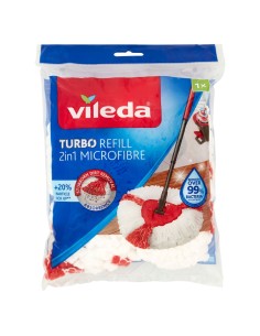 vileda 2in1 turbo smart ricambio mop microfibra lavapavimenti sistema rotant: tuttocasashop.it: pulizia e cura della casa