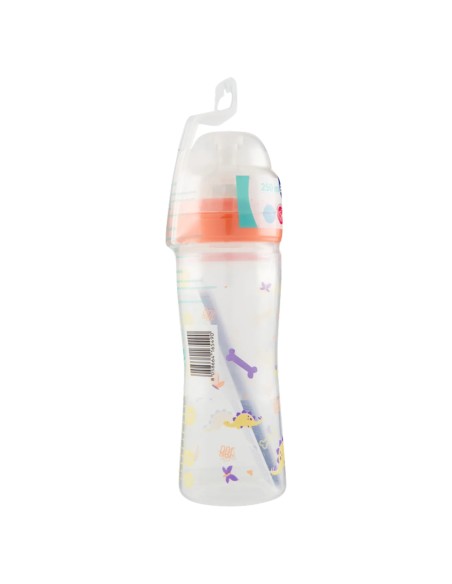 neobaby biberon in plastica collo largo - 250ml - 2m+ - dino arancione: tuttocasashop.it: igiene e cura della persona