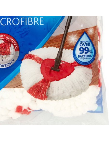 vileda 2in1 turbo smart ricambio mop microfibra lavapavimenti sistema rotant: tuttocasashop.it: pulizia e cura della casa