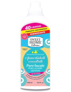 sweet home ammorbidente concentrato - 40 lavaggi - 1 litro - puro bucato: tuttocasashop.it: prodotti per bucato e tessuti