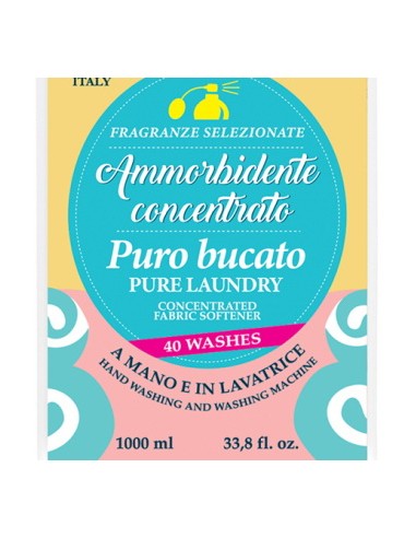 sweet home ammorbidente concentrato - 40 lavaggi - 1 litro - puro bucato: tuttocasashop.it: prodotti per bucato e tessuti