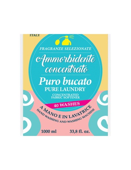 sweet home ammorbidente concentrato - 40 lavaggi - 1 litro - puro bucato: tuttocasashop.it: prodotti per bucato e tessuti
