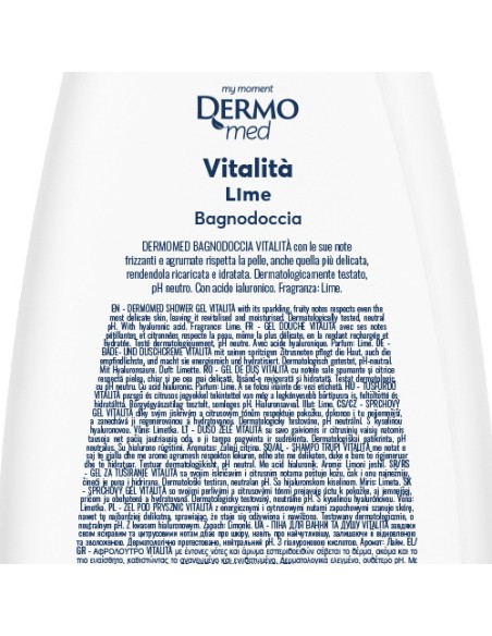 dermomed bagnodoccia 650ml - ph neutro - vitalita' al lime: tuttocasashop.it: igiene e cura della persona
