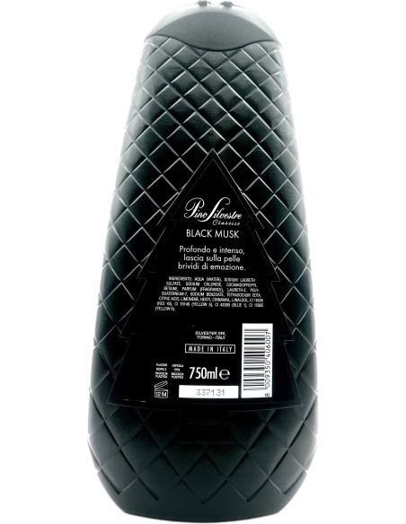 pino silvestre bagnoschiuma 750ml - black musk: tuttocasashop.it: igiene e cura della persona