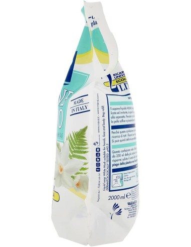 mil mil sapone liquido - ecoricarica - 2 litri - muschio bianco: tuttocasashop.it: igiene e cura della persona