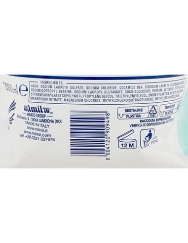 mil mil sapone liquido - ecoricarica - 2 litri - muschio bianco: tuttocasashop.it: igiene e cura della persona