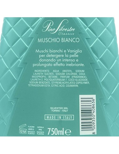 pino silvestre bagnoschiuma 750ml - muschio bianco: tuttocasashop.it: igiene e cura della persona