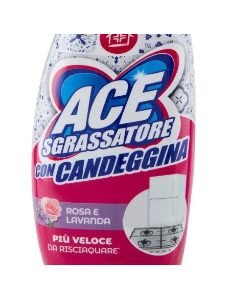 ace detergente spray - 600ml - sgrassatore con candeggina: tuttocasashop.it: pulizia e cura della casa