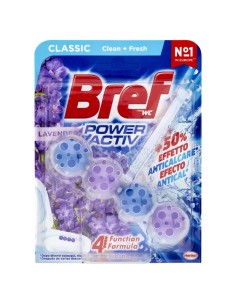 bref wc power activ - tavoletta wc deodorante 4 funzioni - 50g - lavanda: tuttocasashop.it: pulizia e cura della casa