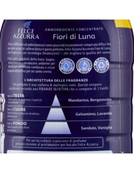 felce azzurra ammorbidente concentrato 45 lavaggi 900ml - fiori di luna: tuttocasashop.it: prodotti per bucato e tessuti