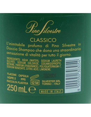 pino silvestre doccia shampoo - 250ml - classico: tuttocasashop.it: igiene e cura della persona