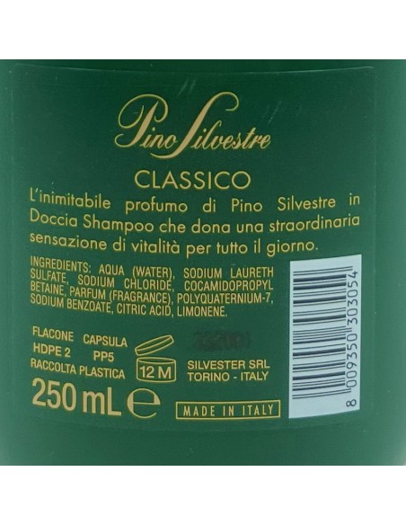 pino silvestre doccia shampoo - 250ml - classico: tuttocasashop.it: igiene e cura della persona