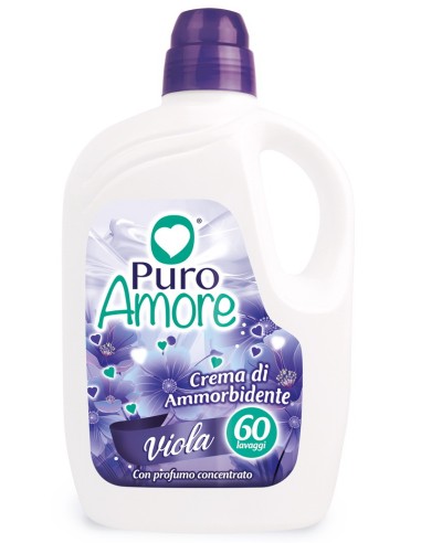 puro amore ammorbidente concentrato - 60 lavaggi - 3 litri - viola: tuttocasashop.it: prodotti per bucato e tessuti