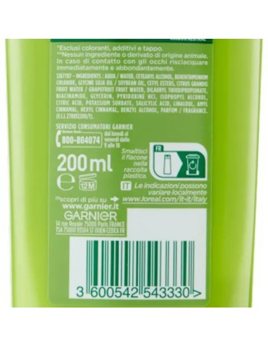 fructis balsamo per capelli - 200ml - capelli normali: tuttocasashop.it: igiene e cura della persona