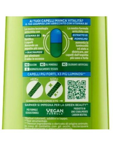 fructis shampoo 250ml - 2in1 con balsamo - per capelli normali: tuttocasashop.it: igiene e cura della persona