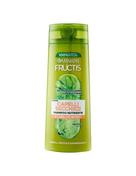 fructis shampoo 250ml - 2in1 con balsamo - per capelli secchi: tuttocasashop.it: igiene e cura della persona