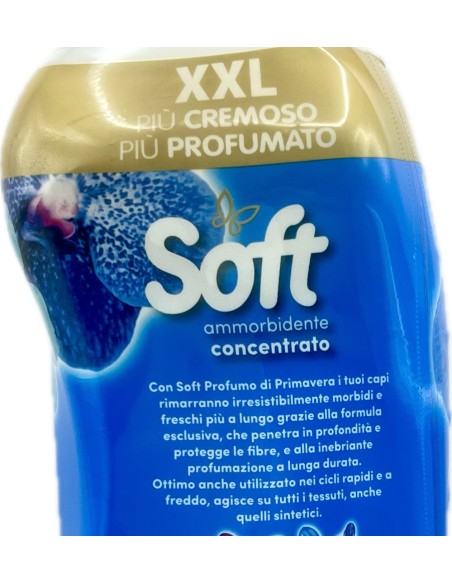 soft ammorbidente concentrato xxl 2 litri - 95 lavaggi profumo di primavera: tuttocasashop.it: prodotti per bucato e tessuti
